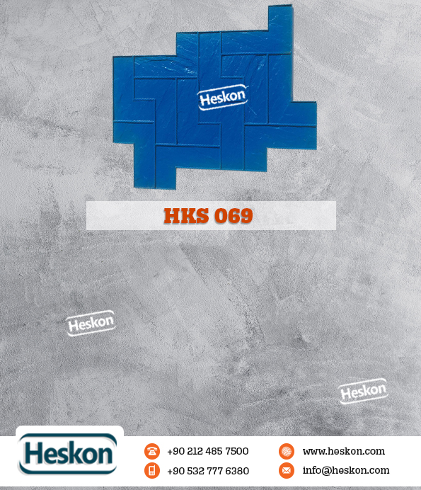 069 Hks Laberinto Labirent Desenli Patterned Bask Stamp Beton Concrete Kalp Mold