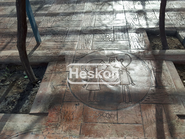 Ahsap Wood Desen Patternet Baski Stamp Beton Concrete 011
